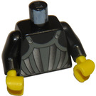 LEGO Černá Minifigurka Trup s Fright Knights Striped Brnění (973 / 73403)