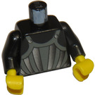 LEGO Zwart Minifig Torso met Fright Knights Striped Armor (973 / 73403)
