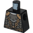 LEGO Schwarz Minifig Torso ohne Arme mit Castle Kingdoms Scale Mail (973)
