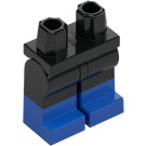 LEGO Black Minifigure Hips and Legs with Blue Feet (3815 / 21019)