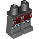 LEGO Zwart Minifigure Heupen en benen met Dark Rood Armor, Ice Spikes (3815 / 45105)