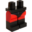 LEGO Negro Minifigura Caderas y piernas con Decoración (3815 / 38448)