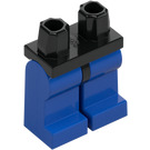 LEGO Schwarz Minifigur Hüften mit Blau Beine (73200 / 88584)