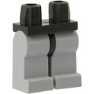 LEGO Zwart Minifiguur Heupen met Medium Stone Grijs Poten (73200 / 88584)