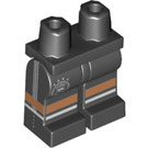 LEGO Black Minifigure Legs with DFB Logo and Flesh Stripe (3815 / 26506)