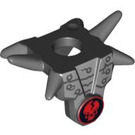 LEGO Black Minifigure Shoulder Armor with Spikes with Chopov Logo (93056 / 94352)