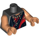 LEGO Schwarz Mola Ram Torso (973 / 76382)