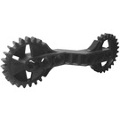 LEGO Black Monoarm with 24 Tooth Geared Ends (32311)