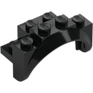 LEGO Black Mudguard Brick 2 x 4 x 2 with Wheel Arch (35789)