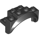 LEGO Black Mudguard Brick 2 x 4 x 2 with Wheel Arch (35789)