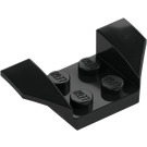 LEGO Black Mudguard Plate 2 x 2 with Flared Wheel Arches (41854)