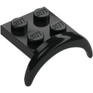 LEGO Black Mudguard Plate 2 x 2 with Wheel Arch (49097)