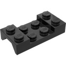 LEGO Černá Blatník Deska 2 x 4 s Klenba bez otvoru (3788)