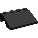 LEGO Zwart Spatbord Helling 3 x 4 (2513)