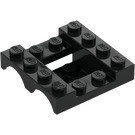 LEGO Černá Blatník Vozidlo Základna 4 x 4 x 1.3 (24151)