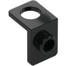 LEGO Black Neck Bracket with Stud with Thicker Back Wall (28974)