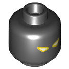 LEGO Black Nexo Knights Rogul Minifigure Head (Recessed Solid Stud) (3626 / 28856)