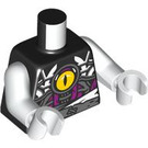 LEGO Black Nightmare King Minifig Torso (973 / 76382)
