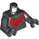 LEGO Noir Nightwing avec rouge logo Suit Minifig Torse (973 / 76382)
