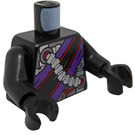 LEGO Negro Nindroid Drone con Soporte Minifigura Torso (973 / 76382)