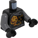 LEGO Svart Ninjago Skybound Cole Overkropp (973)