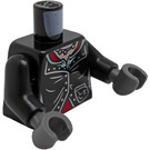 LEGO Noir Nymphadora Tonks Minifig Torse (973 / 76382)