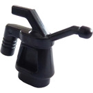 LEGO Black Oil Can (Ribbed Handle)