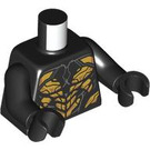 LEGO Zwart Outrider Minifig Torso (973 / 76382)