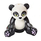 LEGO Zwart Panda met Groen Ogen en Lavendel Paws (67396 / 100631)