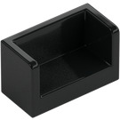 LEGO Black Panel 1 x 2 x 1 with Closed Corners (23969 / 35391)