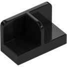 LEGO Black Panel 1 x 2 x 1 with Thin Central Divider and Rounded Corners (18971 / 93095)