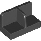 LEGO Black Panel 1 x 2 x 1 with Thin Central Divider and Rounded Corners (18971 / 93095)