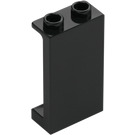 LEGO Noir Panneau 1 x 2 x 3 avec supports latéraux - tenons creux (35340 / 87544)