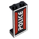 LEGO Noir Panneau 1 x 2 x 3 avec Espacer Police I logo La gauche Côté sans supports latéraux, tenons pleins (2362)