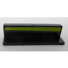 LEGO Black Panel 1 x 4 with Rounded Corners with Lime Stripe - Right Side Sticker (15207)
