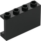 LEGO Černá Panel 1 x 4 x 2 (14718)