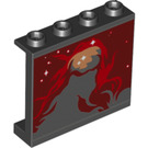 LEGO Panel 1 x 4 x 3 with Nebula Print with Side Supports, Hollow Studs (37098)