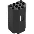 LEGO Negro Panel 3 x 4 x 6 Turret pared con Ventana (30246)