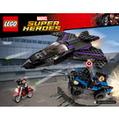 LEGO Zwart Panther Pursuit 76047 Instructions