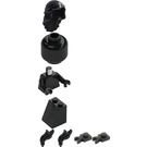 LEGO Black Pearl Figurehead (Black Monochrome) Minifigure