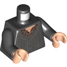 LEGO Zwart Peter Pettigrew met Zwart Pak Minifiguur Torso (973 / 76382)