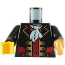 LEGO Schwarz Pirat Kapitän Torso mit Haken (973 / 84638)