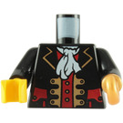 LEGO Zwart Pirate Captain Torso met Haak (973 / 84638)