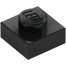 LEGO Black Plate 1 x 1 (3024)