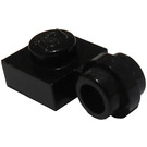 LEGO Negro Placa 1 x 1 con Clip (Anillo delgado) (4081)