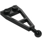 LEGO Black Plate 1 x 2 Triangle with Ball Joint (2508)