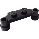 LEGO Black Plate 1 x 2 with 1 x 4 Offset Extensions (4590 / 42505)