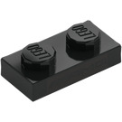 LEGO Black Plate 1 x 2 with AMG Logo (3023)