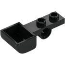 LEGO Black Plate 1 x 2 with Hole and Bucket (88289)