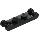 LEGO Black Plate 1 x 2 with Two End Bar Handles (18649)